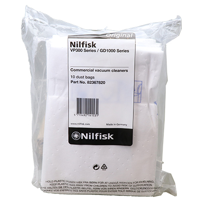 Sacchetti in microfibra  Nilfisk GD1010 GD2000 VP300 10pz. Originali 