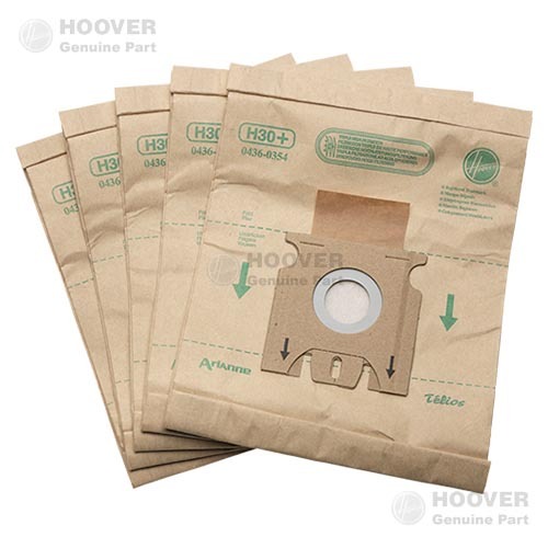 Sacchetti carta Hoover H30+ originali  conf da 5 pz. Telios , Arianne